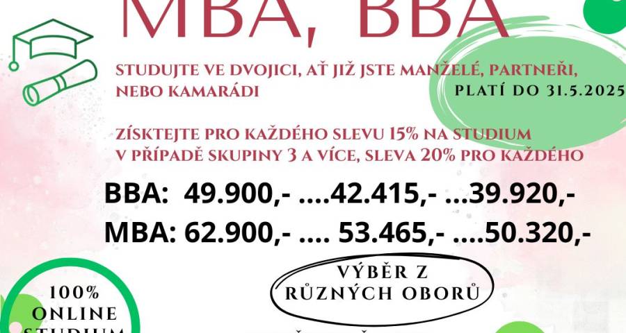 Měsíc lásky čas - studujte ve dvou a získejte slevu na studium